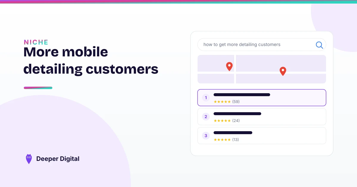 How mobile detailers get more customers (without burning cash on ads) — Deeper Digital, local SEO for Central Texas service businesses