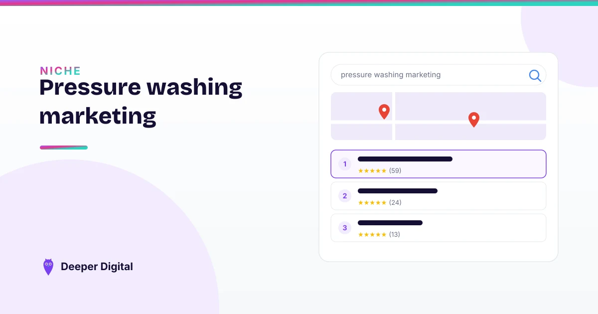 Pressure washing marketing: how the busy guys actually get customers — Deeper Digital, local SEO for Central Texas service businesses