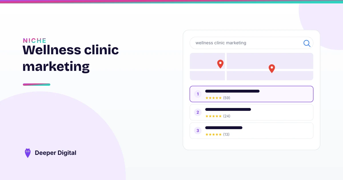 Wellness clinic marketing: how GLP-1, IV and hormone clinics get found — Deeper Digital, local SEO for Central Texas service businesses